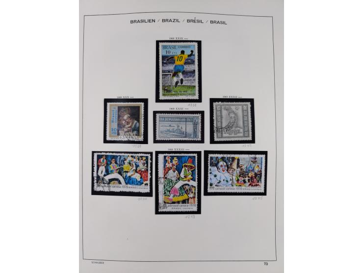 1850/95, used collection, incl. early values, from 1950 in the main catalogue numbers apparently complete incl. all souvenir 