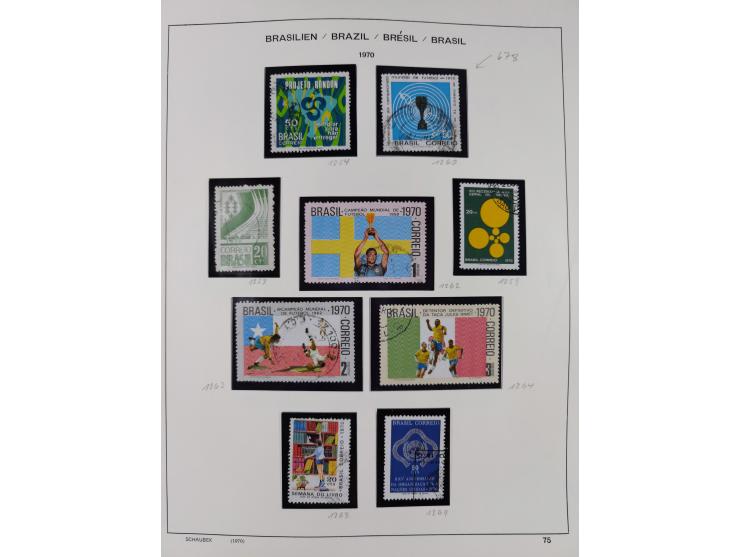 1850/95, used collection, incl. early values, from 1950 in the main catalogue numbers apparently complete incl. all souvenir 