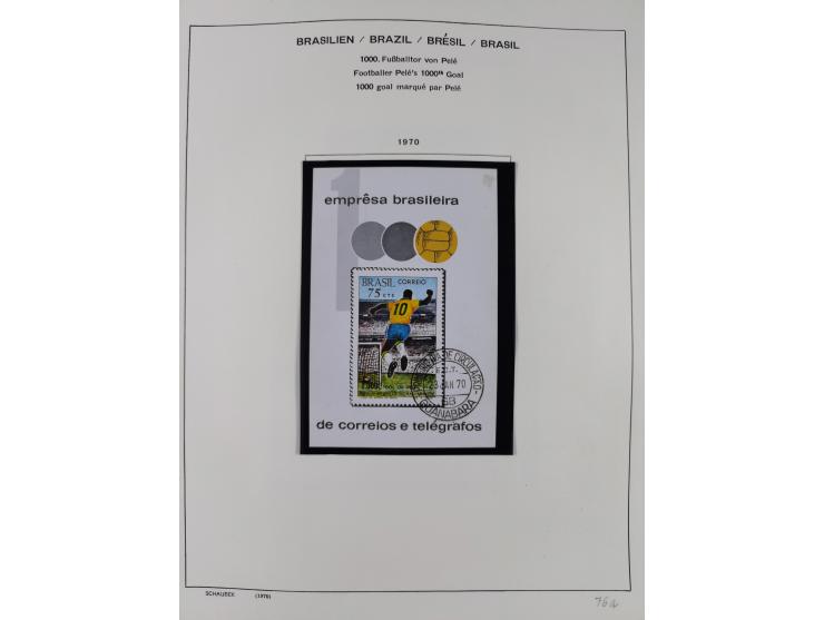 1850/95, used collection, incl. early values, from 1950 in the main catalogue numbers apparently complete incl. all souvenir 