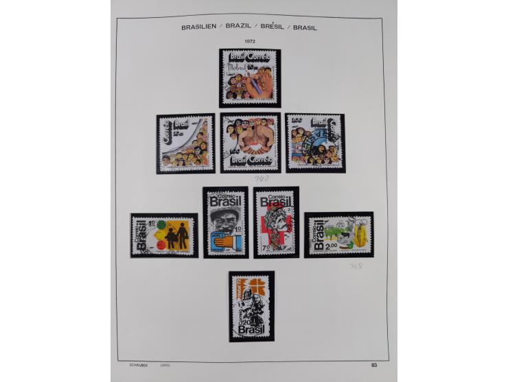 1850/95, used collection, incl. early values, from 1950 in the main catalogue numbers apparently complete incl. all souvenir 