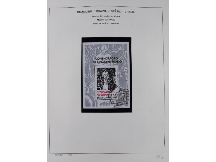 1850/95, used collection, incl. early values, from 1950 in the main catalogue numbers apparently complete incl. all souvenir 