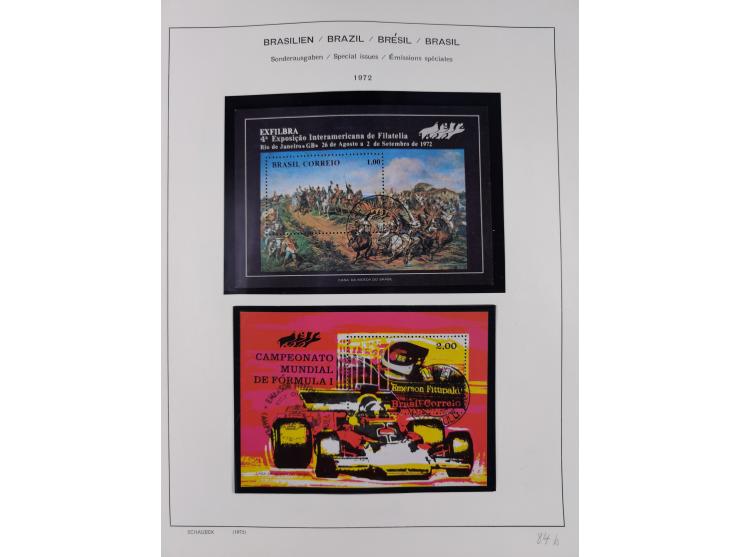 1850/95, used collection, incl. early values, from 1950 in the main catalogue numbers apparently complete incl. all souvenir 