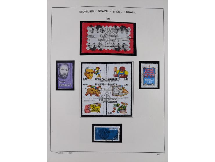 1850/95, used collection, incl. early values, from 1950 in the main catalogue numbers apparently complete incl. all souvenir 