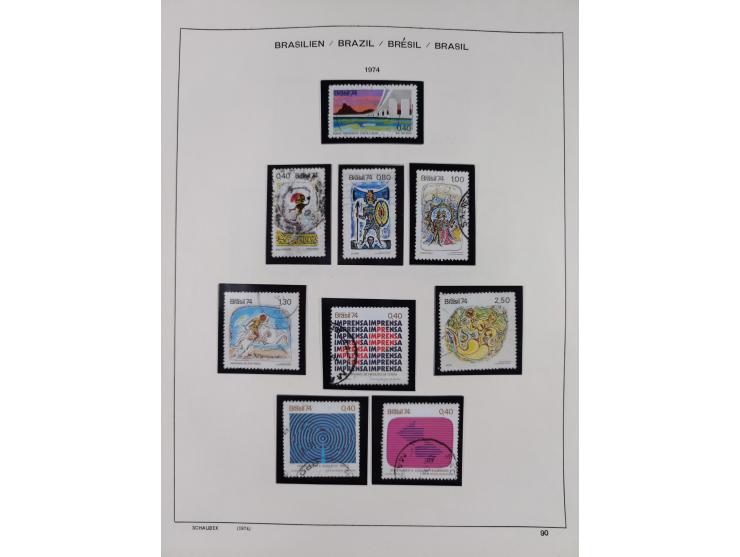 1850/95, used collection, incl. early values, from 1950 in the main catalogue numbers apparently complete incl. all souvenir 