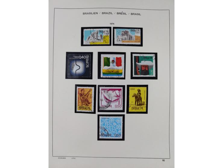 1850/95, used collection, incl. early values, from 1950 in the main catalogue numbers apparently complete incl. all souvenir 