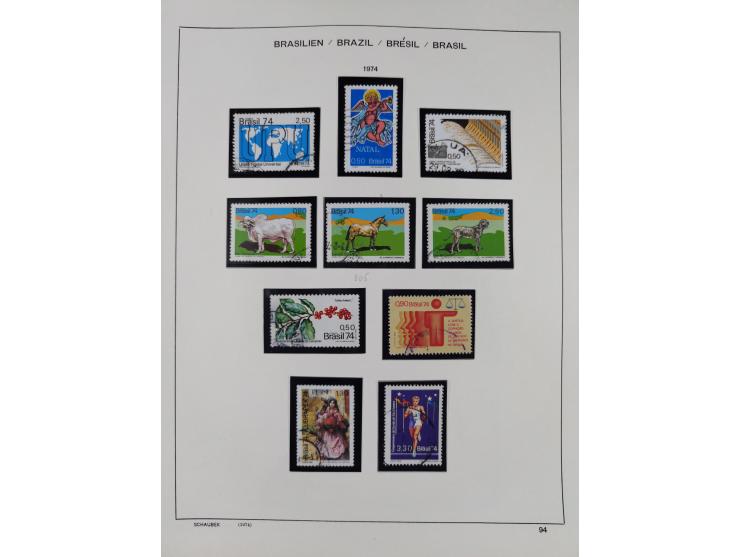 1850/95, used collection, incl. early values, from 1950 in the main catalogue numbers apparently complete incl. all souvenir 