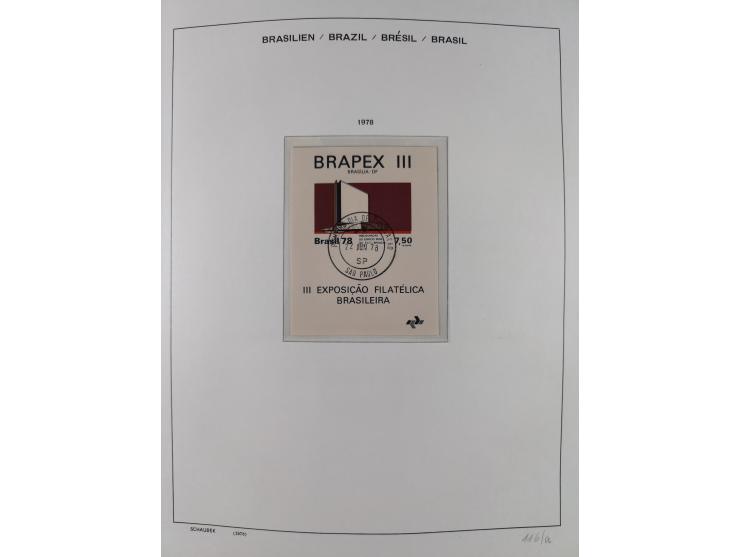 1850/95, used collection, incl. early values, from 1950 in the main catalogue numbers apparently complete incl. all souvenir 