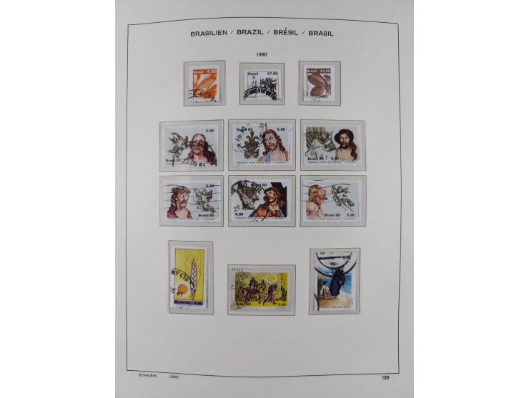 1850/95, used collection, incl. early values, from 1950 in the main catalogue numbers apparently complete incl. all souvenir 