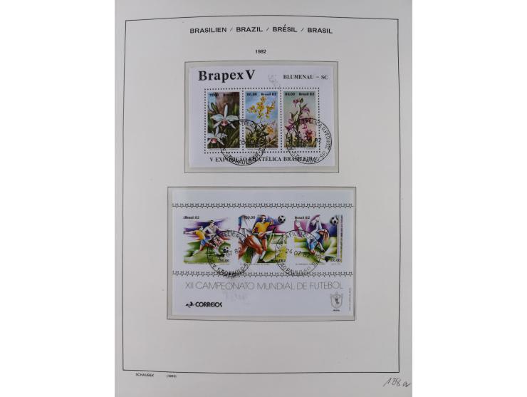 1850/95, used collection, incl. early values, from 1950 in the main catalogue numbers apparently complete incl. all souvenir 