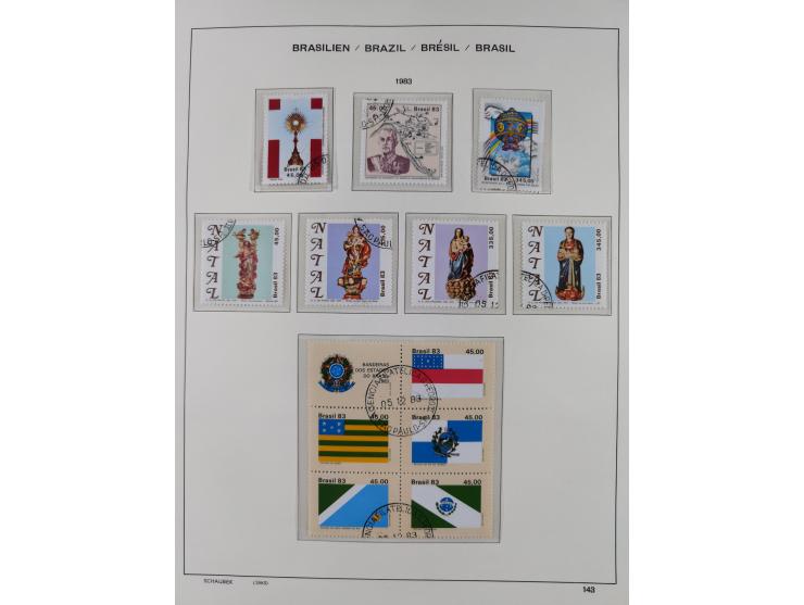 1850/95, used collection, incl. early values, from 1950 in the main catalogue numbers apparently complete incl. all souvenir 