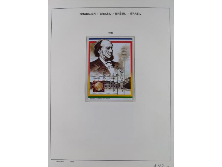 1850/95, used collection, incl. early values, from 1950 in the main catalogue numbers apparently complete incl. all souvenir 