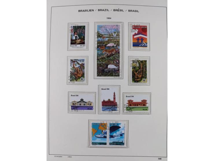 1850/95, used collection, incl. early values, from 1950 in the main catalogue numbers apparently complete incl. all souvenir 