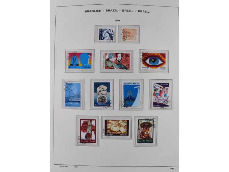 1850/95, used collection, incl. early values, from 1950 in the main catalogue numbers apparently complete incl. all souvenir 