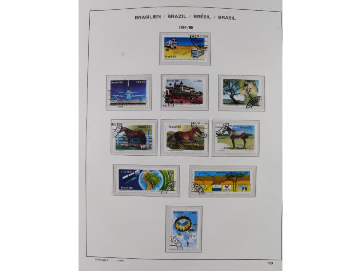 1850/95, used collection, incl. early values, from 1950 in the main catalogue numbers apparently complete incl. all souvenir 