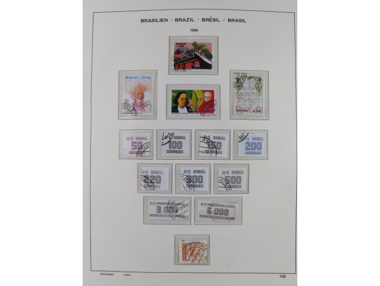 1850/95, used collection, incl. early values, from 1950 in the main catalogue numbers apparently complete incl. all souvenir 