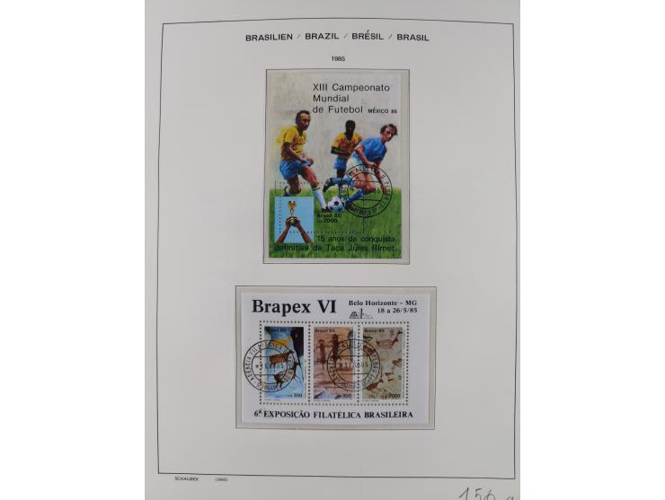 1850/95, used collection, incl. early values, from 1950 in the main catalogue numbers apparently complete incl. all souvenir 