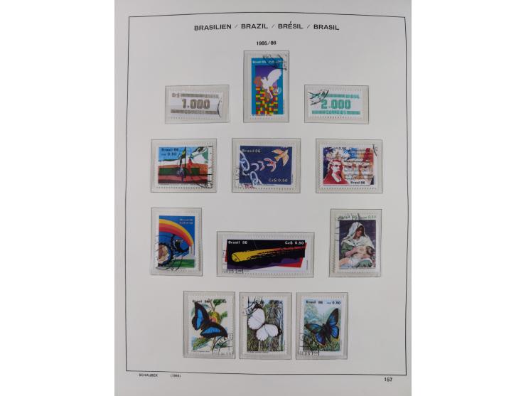 1850/95, used collection, incl. early values, from 1950 in the main catalogue numbers apparently complete incl. all souvenir 