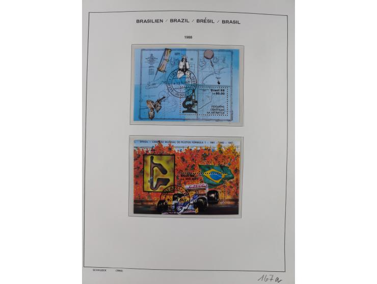 1850/95, used collection, incl. early values, from 1950 in the main catalogue numbers apparently complete incl. all souvenir 