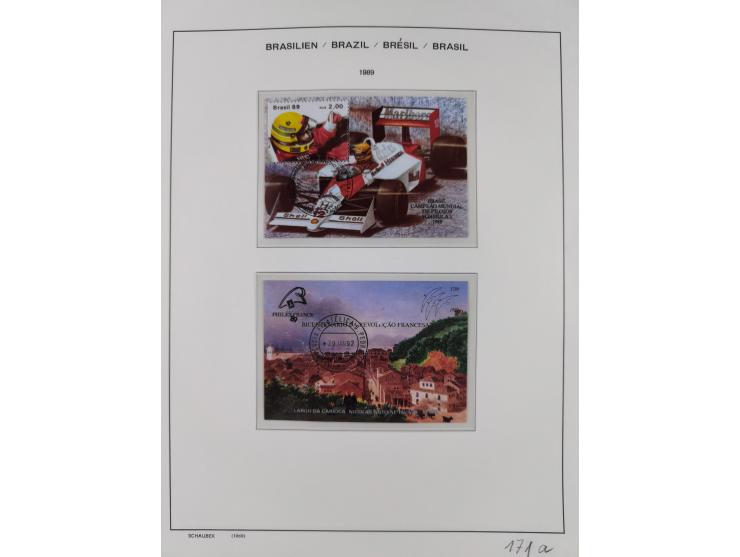 1850/95, used collection, incl. early values, from 1950 in the main catalogue numbers apparently complete incl. all souvenir 