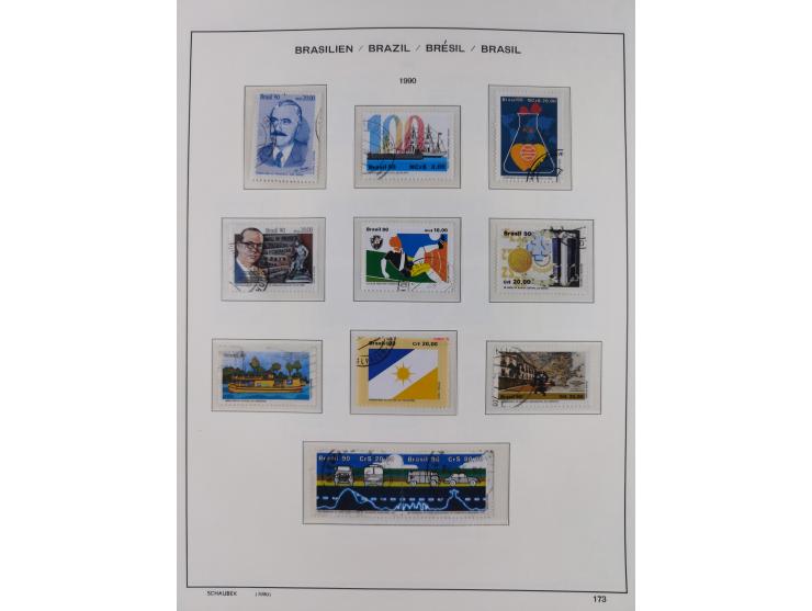 1850/95, used collection, incl. early values, from 1950 in the main catalogue numbers apparently complete incl. all souvenir 