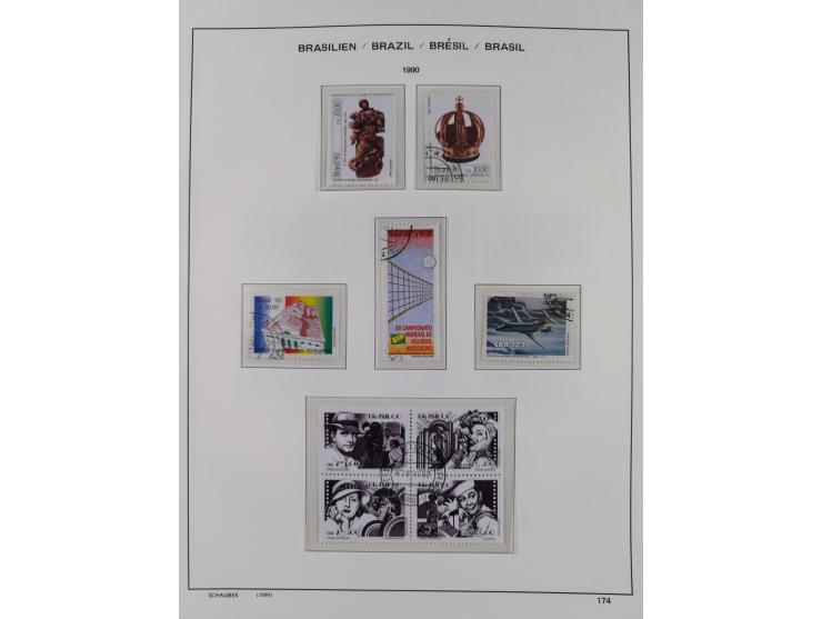 1850/95, used collection, incl. early values, from 1950 in the main catalogue numbers apparently complete incl. all souvenir 