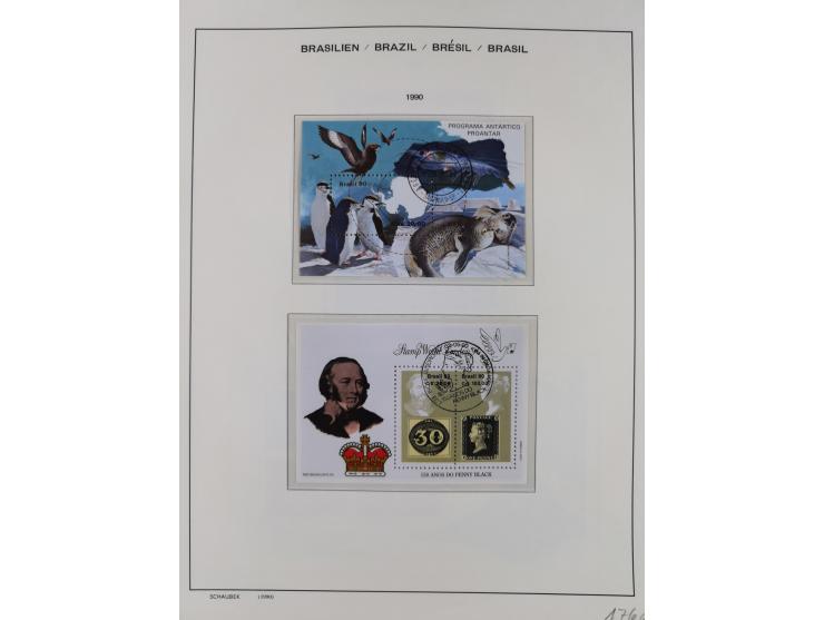 1850/95, used collection, incl. early values, from 1950 in the main catalogue numbers apparently complete incl. all souvenir 