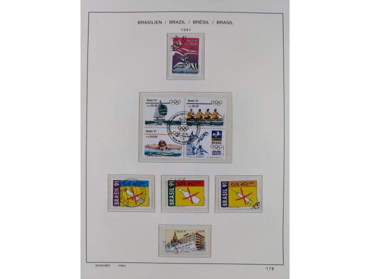 1850/95, used collection, incl. early values, from 1950 in the main catalogue numbers apparently complete incl. all souvenir 