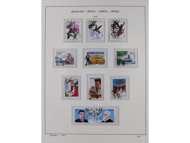 1850/95, used collection, incl. early values, from 1950 in the main catalogue numbers apparently complete incl. all souvenir 