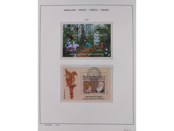 1850/95, used collection, incl. early values, from 1950 in the main catalogue numbers apparently complete incl. all souvenir 