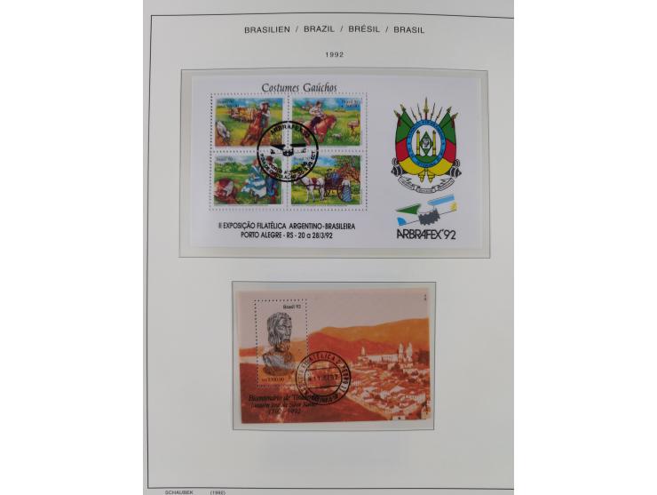 1850/95, used collection, incl. early values, from 1950 in the main catalogue numbers apparently complete incl. all souvenir 