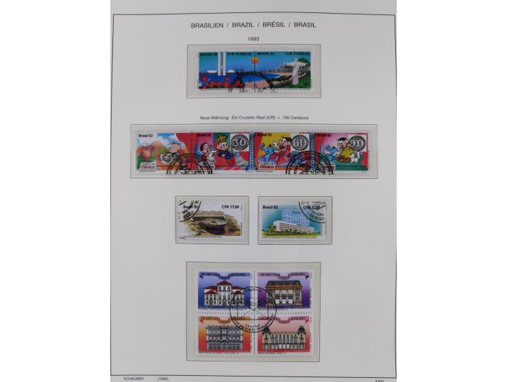 1850/95, used collection, incl. early values, from 1950 in the main catalogue numbers apparently complete incl. all souvenir 