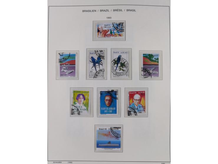 1850/95, used collection, incl. early values, from 1950 in the main catalogue numbers apparently complete incl. all souvenir 