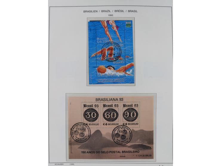 1850/95, used collection, incl. early values, from 1950 in the main catalogue numbers apparently complete incl. all souvenir 