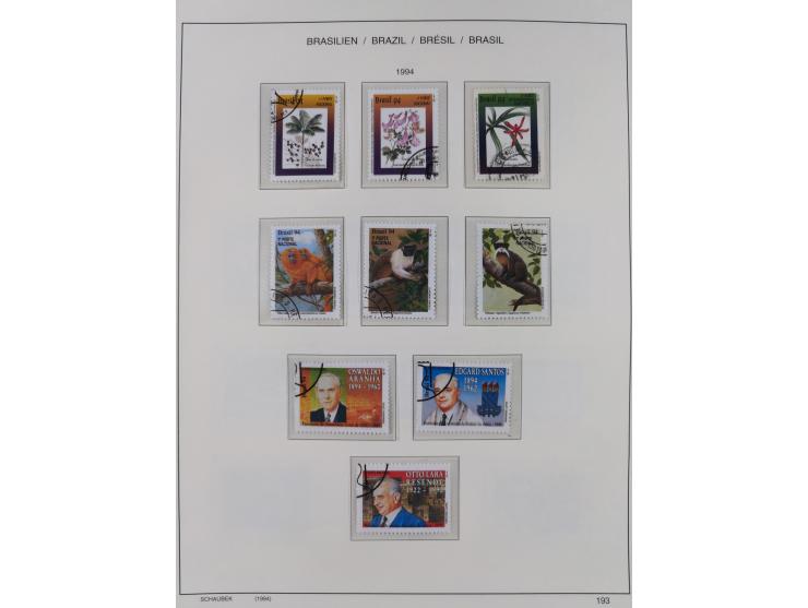 1850/95, used collection, incl. early values, from 1950 in the main catalogue numbers apparently complete incl. all souvenir 