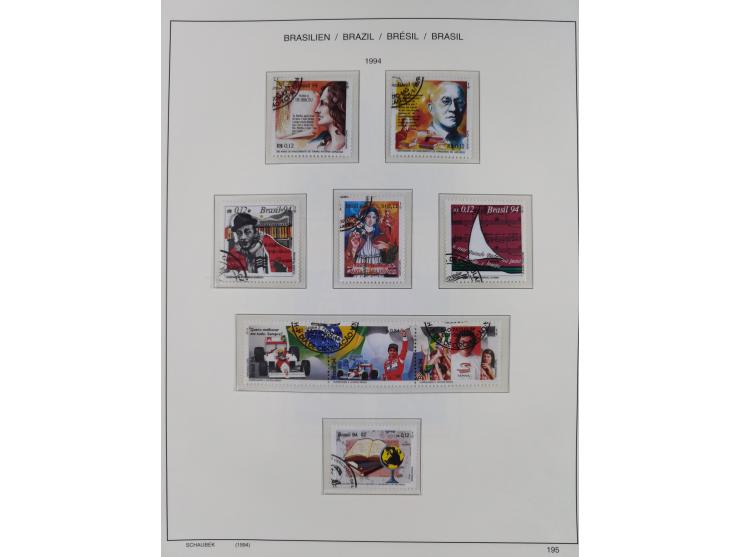 1850/95, used collection, incl. early values, from 1950 in the main catalogue numbers apparently complete incl. all souvenir 