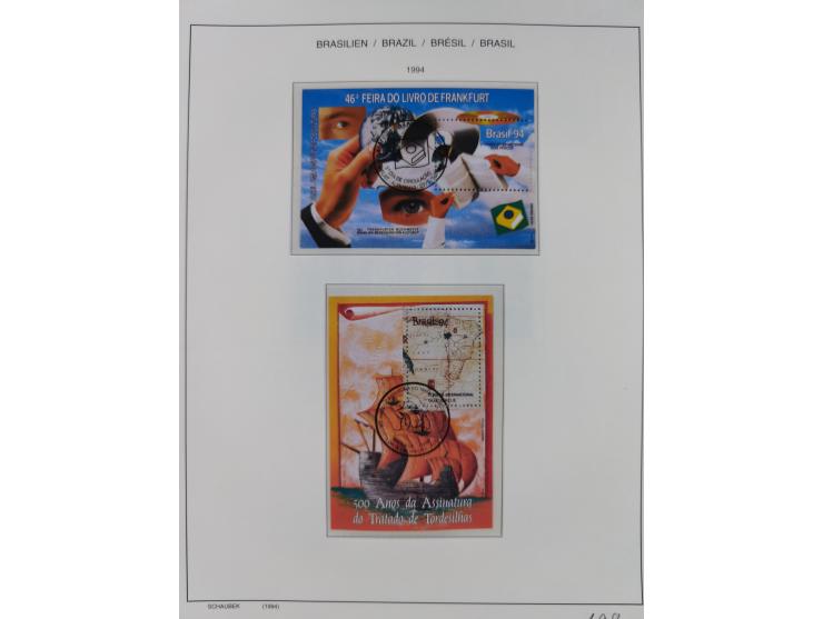 1850/95, used collection, incl. early values, from 1950 in the main catalogue numbers apparently complete incl. all souvenir 