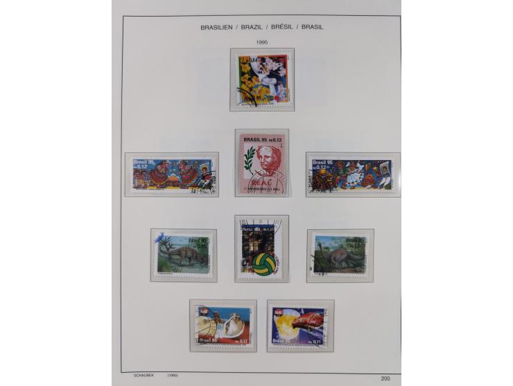 1850/95, used collection, incl. early values, from 1950 in the main catalogue numbers apparently complete incl. all souvenir 