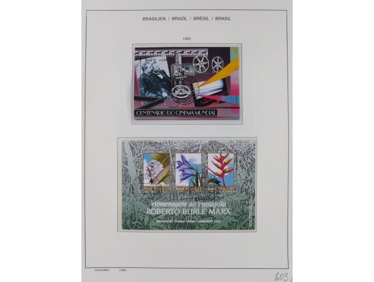 1850/95, used collection, incl. early values, from 1950 in the main catalogue numbers apparently complete incl. all souvenir 