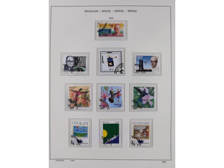 1850/95, used collection, incl. early values, from 1950 in the main catalogue numbers apparently complete incl. all souvenir 