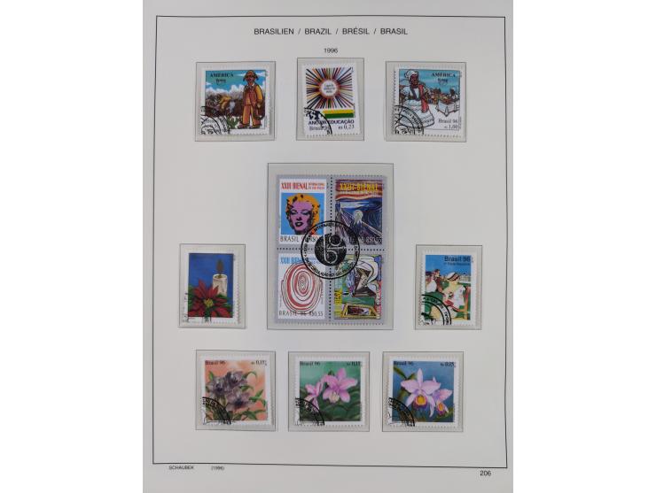 1850/95, used collection, incl. early values, from 1950 in the main catalogue numbers apparently complete incl. all souvenir 