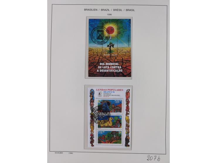 1850/95, used collection, incl. early values, from 1950 in the main catalogue numbers apparently complete incl. all souvenir 