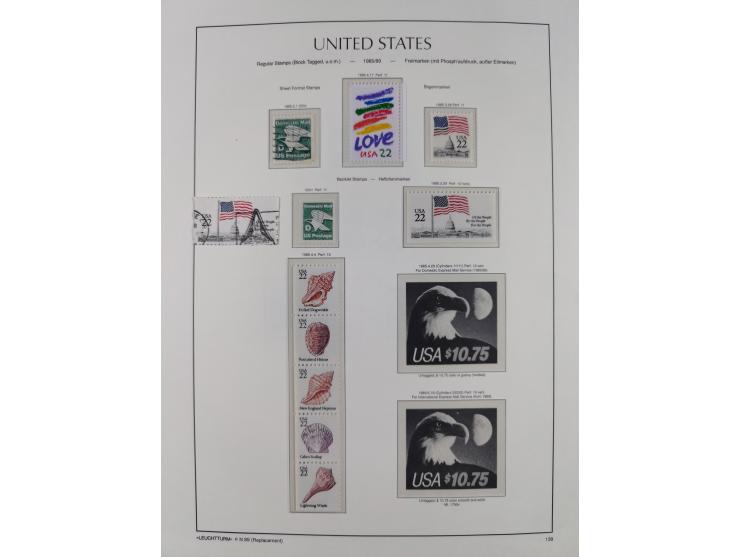 1847/1991, mostly used and later mint never hinged part collection incl. some better values and valid postage, in two albums