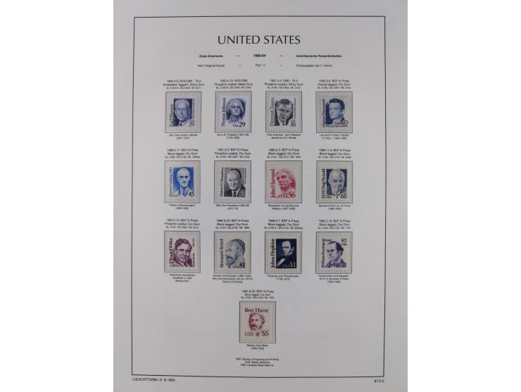 1847/1991, mostly used and later mint never hinged part collection incl. some better values and valid postage, in two albums