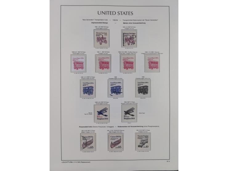 1847/1991, mostly used and later mint never hinged part collection incl. some better values and valid postage, in two albums