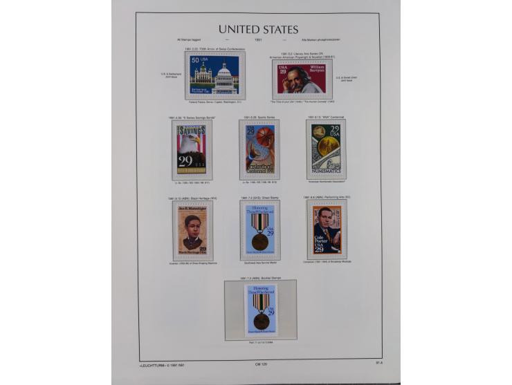 1847/1991, mostly used and later mint never hinged part collection incl. some better values and valid postage, in two albums