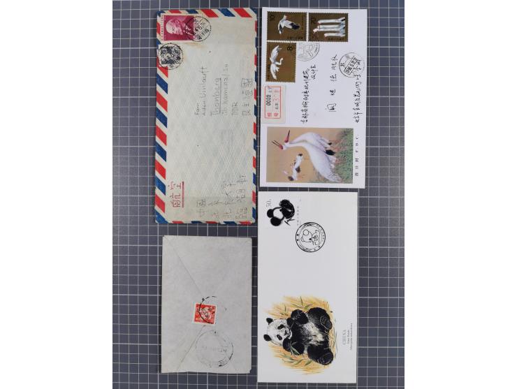 1950/2017 (ca.), assembly of over 130 covers and cards, some interesting frankings throughout, mixed condition&nbsp;