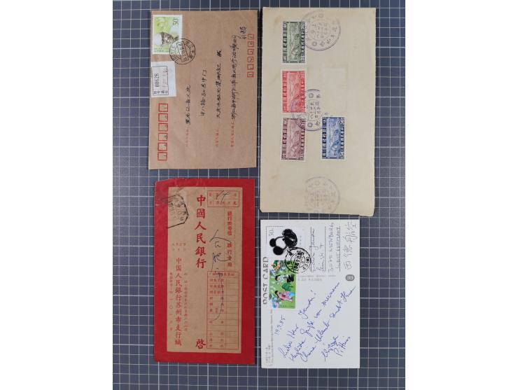 1950/2017 (ca.), assembly of over 130 covers and cards, some interesting frankings throughout, mixed condition&nbsp;