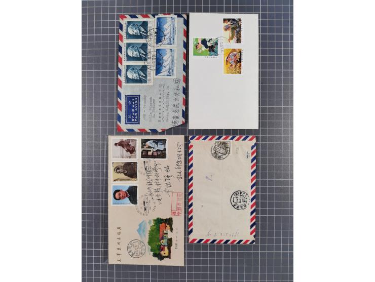 1950/2017 (ca.), assembly of over 130 covers and cards, some interesting frankings throughout, mixed condition&nbsp;