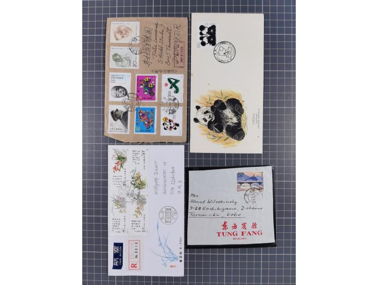 1950/2017 (ca.), assembly of over 130 covers and cards, some interesting frankings throughout, mixed condition&nbsp;