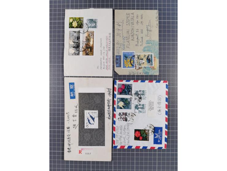 1950/2017 (ca.), assembly of over 130 covers and cards, some interesting frankings throughout, mixed condition&nbsp;